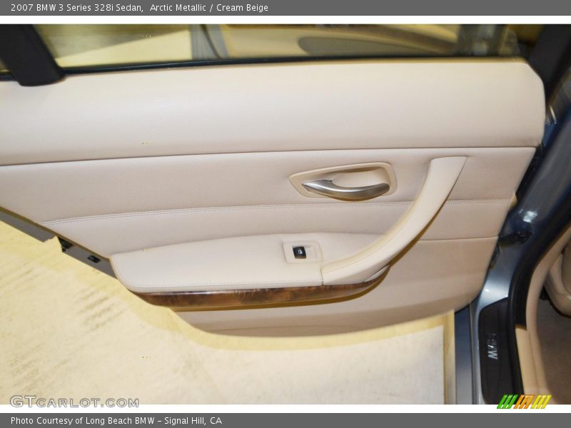 Arctic Metallic / Cream Beige 2007 BMW 3 Series 328i Sedan