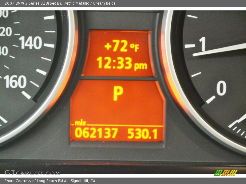 Arctic Metallic / Cream Beige 2007 BMW 3 Series 328i Sedan