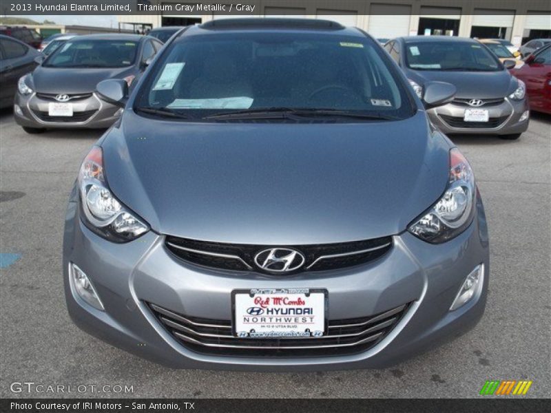 Titanium Gray Metallic / Gray 2013 Hyundai Elantra Limited