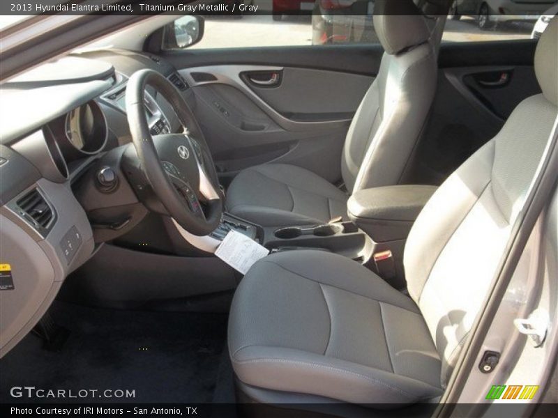 Titanium Gray Metallic / Gray 2013 Hyundai Elantra Limited