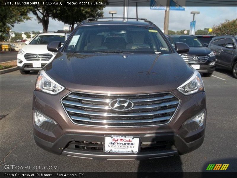 Frosted Mocha / Beige 2013 Hyundai Santa Fe GLS AWD