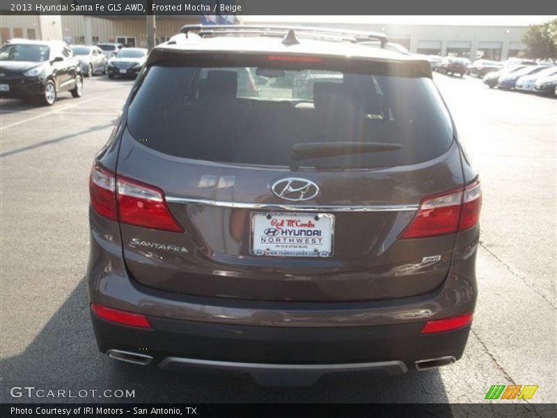 Frosted Mocha / Beige 2013 Hyundai Santa Fe GLS AWD