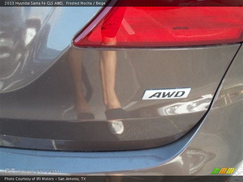 Frosted Mocha / Beige 2013 Hyundai Santa Fe GLS AWD