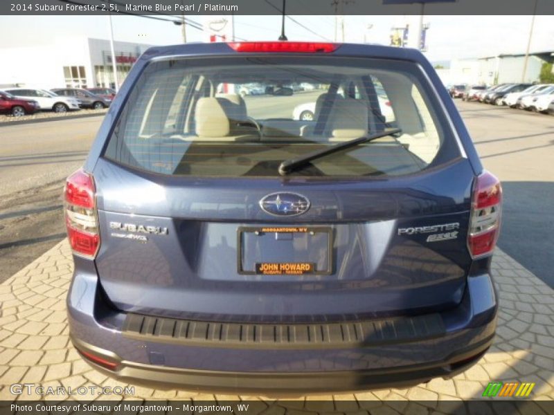 Marine Blue Pearl / Platinum 2014 Subaru Forester 2.5i