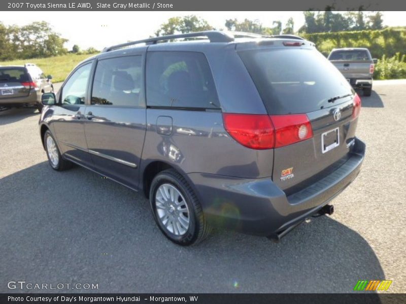 Slate Gray Metallic / Stone 2007 Toyota Sienna LE AWD