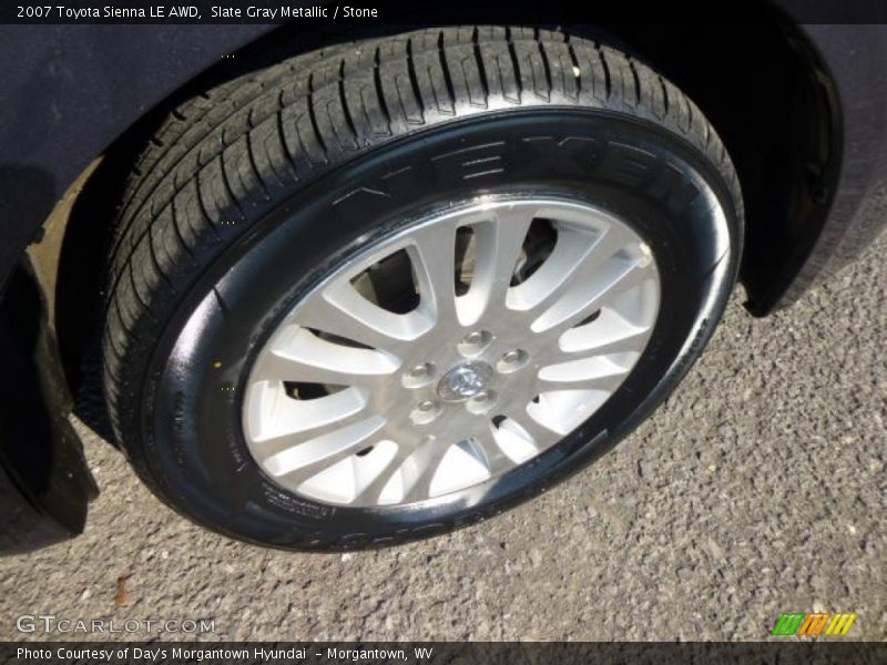 Slate Gray Metallic / Stone 2007 Toyota Sienna LE AWD