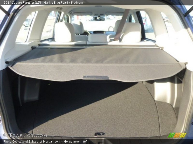 Marine Blue Pearl / Platinum 2014 Subaru Forester 2.5i