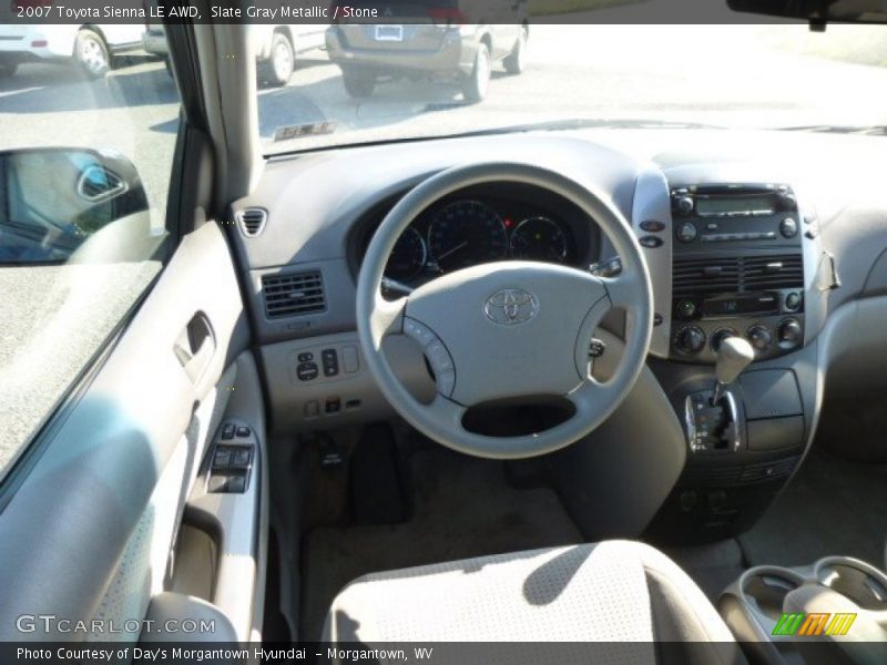 Slate Gray Metallic / Stone 2007 Toyota Sienna LE AWD
