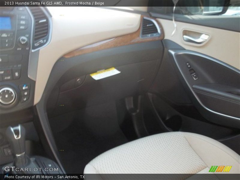Frosted Mocha / Beige 2013 Hyundai Santa Fe GLS AWD