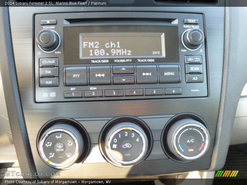 Marine Blue Pearl / Platinum 2014 Subaru Forester 2.5i