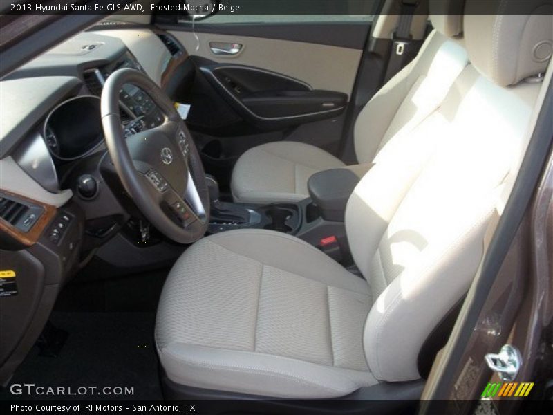 Front Seat of 2013 Santa Fe GLS AWD