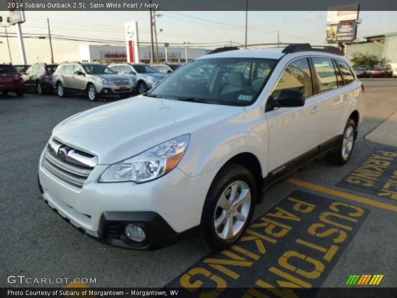 Satin White Pearl / Ivory 2014 Subaru Outback 2.5i