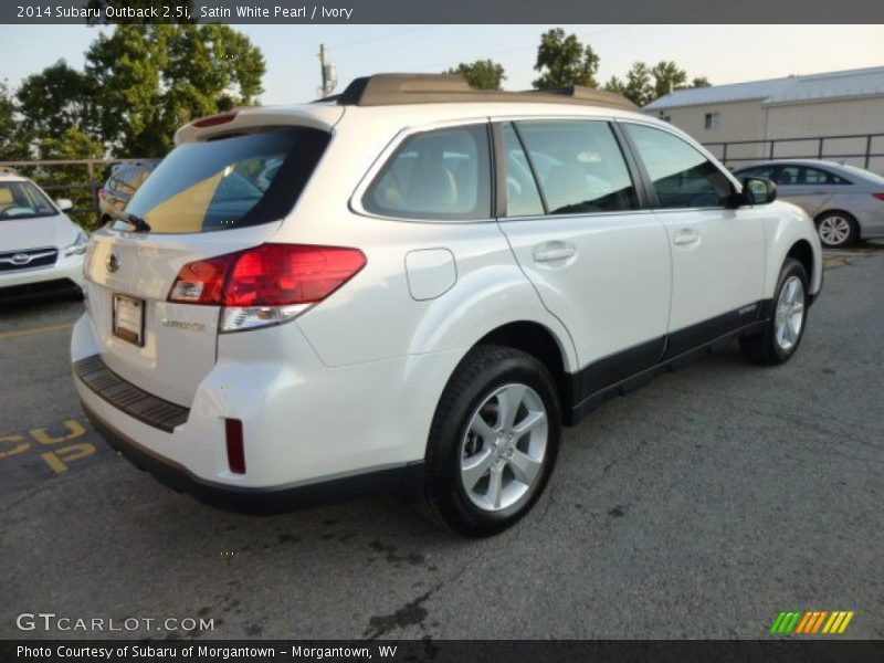 Satin White Pearl / Ivory 2014 Subaru Outback 2.5i