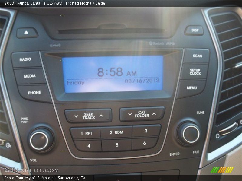 Frosted Mocha / Beige 2013 Hyundai Santa Fe GLS AWD
