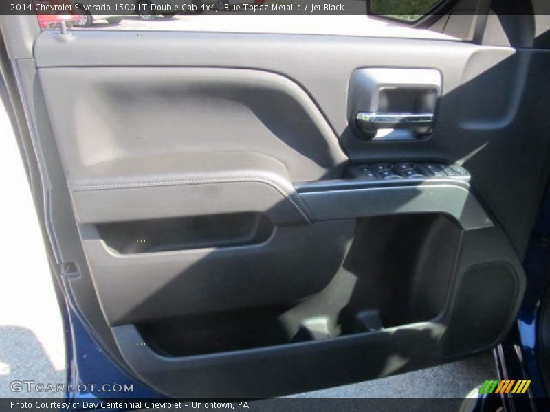 Blue Topaz Metallic / Jet Black 2014 Chevrolet Silverado 1500 LT Double Cab 4x4
