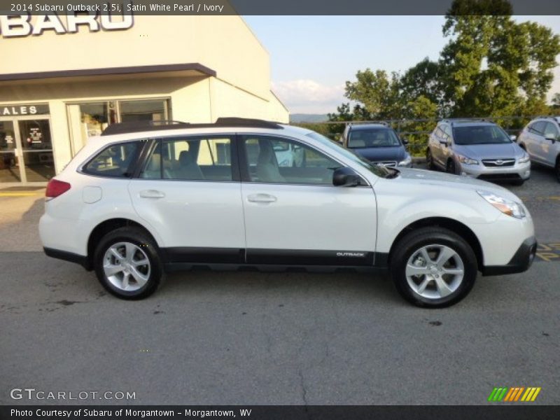 Satin White Pearl / Ivory 2014 Subaru Outback 2.5i
