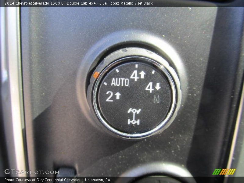 Blue Topaz Metallic / Jet Black 2014 Chevrolet Silverado 1500 LT Double Cab 4x4