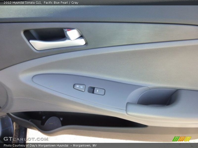 Pacific Blue Pearl / Gray 2012 Hyundai Sonata GLS
