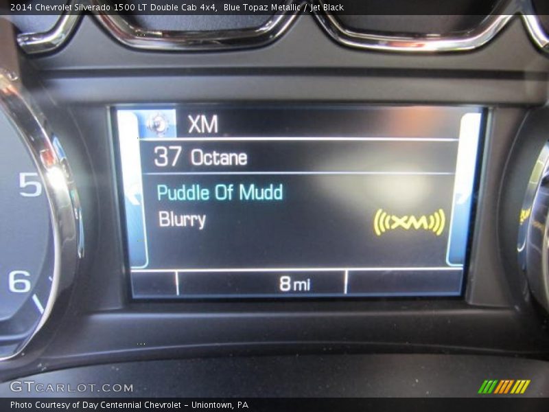 Blue Topaz Metallic / Jet Black 2014 Chevrolet Silverado 1500 LT Double Cab 4x4