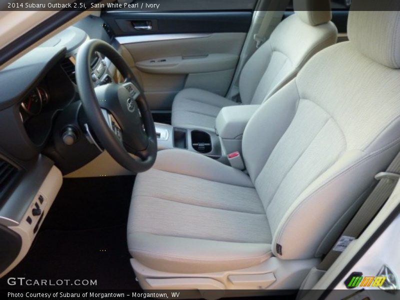 Satin White Pearl / Ivory 2014 Subaru Outback 2.5i