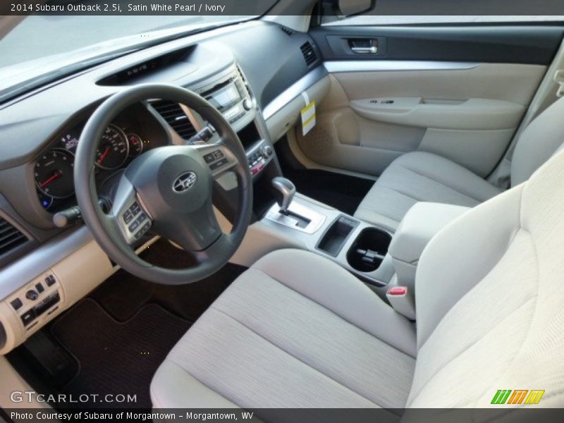 Satin White Pearl / Ivory 2014 Subaru Outback 2.5i