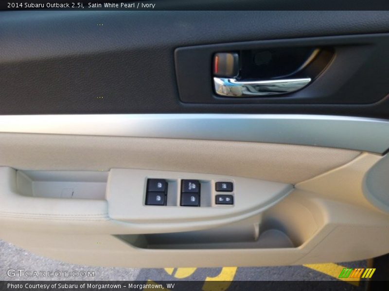 Satin White Pearl / Ivory 2014 Subaru Outback 2.5i