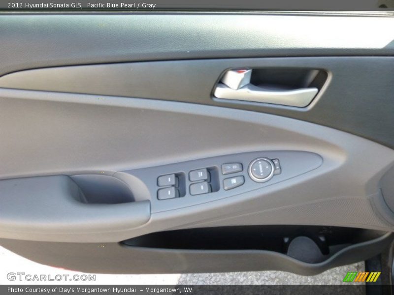 Pacific Blue Pearl / Gray 2012 Hyundai Sonata GLS