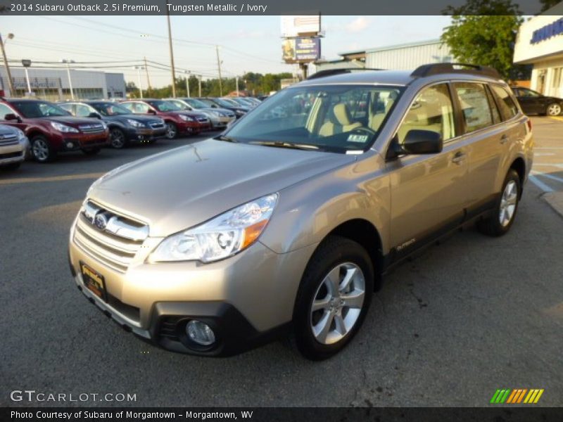 Tungsten Metallic / Ivory 2014 Subaru Outback 2.5i Premium