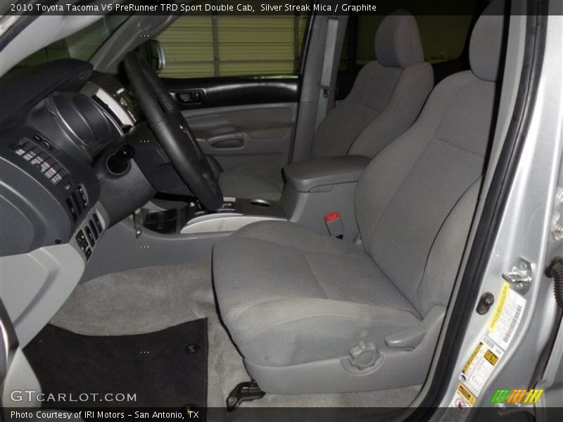 Silver Streak Mica / Graphite 2010 Toyota Tacoma V6 PreRunner TRD Sport Double Cab