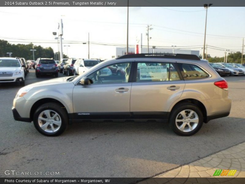 Tungsten Metallic / Ivory 2014 Subaru Outback 2.5i Premium