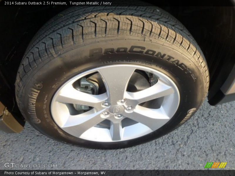 Tungsten Metallic / Ivory 2014 Subaru Outback 2.5i Premium
