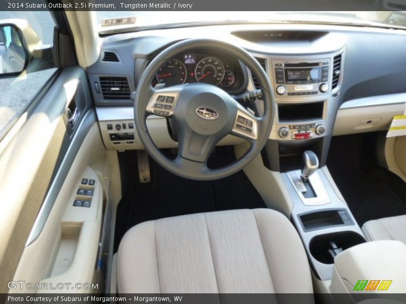 Tungsten Metallic / Ivory 2014 Subaru Outback 2.5i Premium