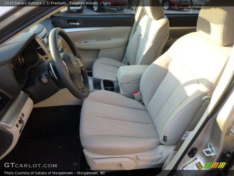 Tungsten Metallic / Ivory 2014 Subaru Outback 2.5i Premium