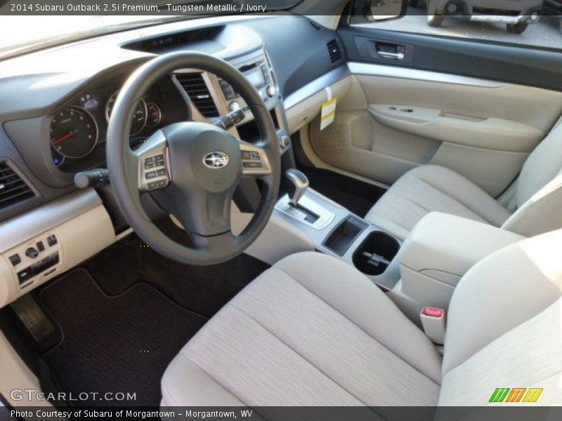 Tungsten Metallic / Ivory 2014 Subaru Outback 2.5i Premium