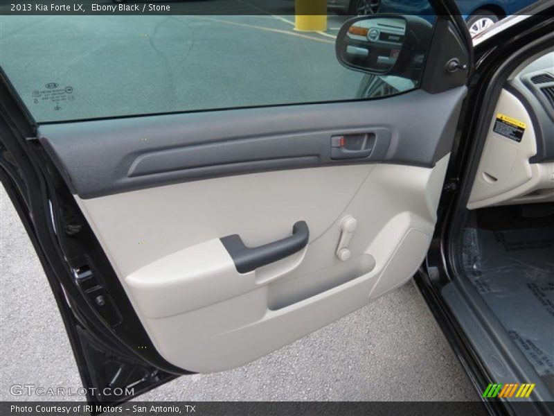 Ebony Black / Stone 2013 Kia Forte LX