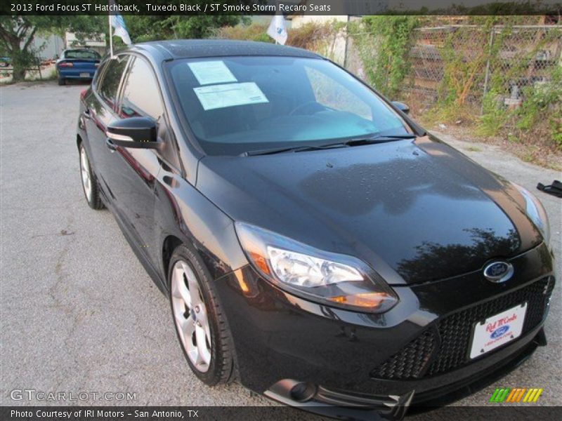 Tuxedo Black / ST Smoke Storm Recaro Seats 2013 Ford Focus ST Hatchback