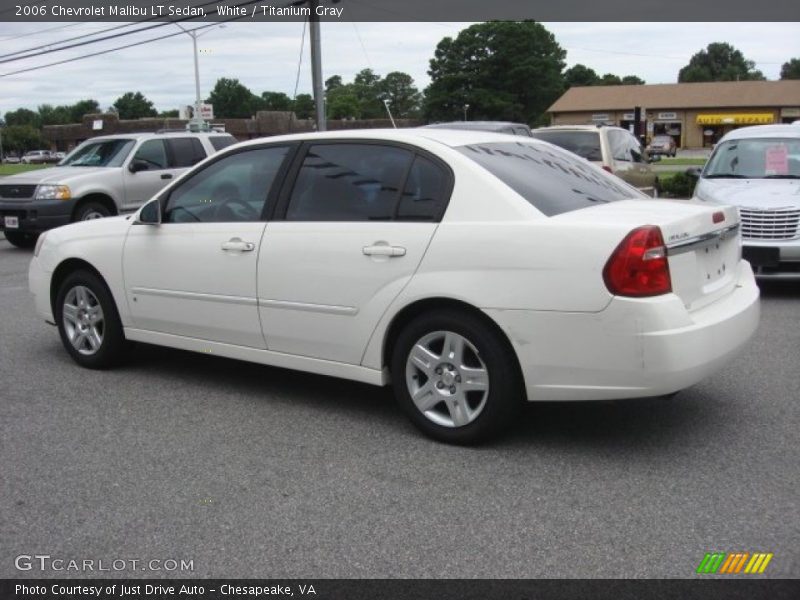 White / Titanium Gray 2006 Chevrolet Malibu LT Sedan