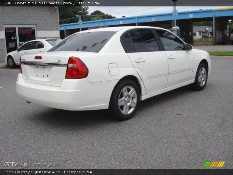 White / Titanium Gray 2006 Chevrolet Malibu LT Sedan