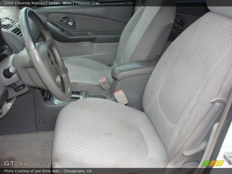 White / Titanium Gray 2006 Chevrolet Malibu LT Sedan