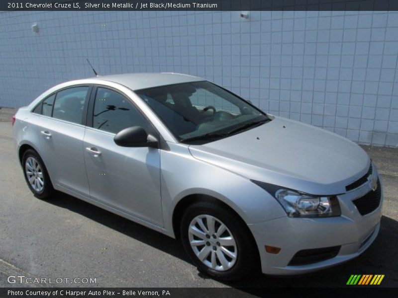 Silver Ice Metallic / Jet Black/Medium Titanium 2011 Chevrolet Cruze LS