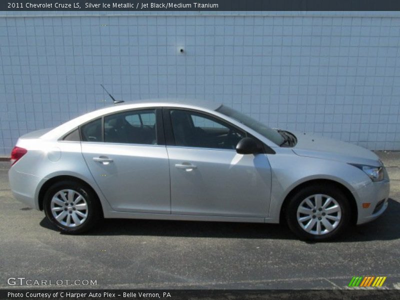 Silver Ice Metallic / Jet Black/Medium Titanium 2011 Chevrolet Cruze LS
