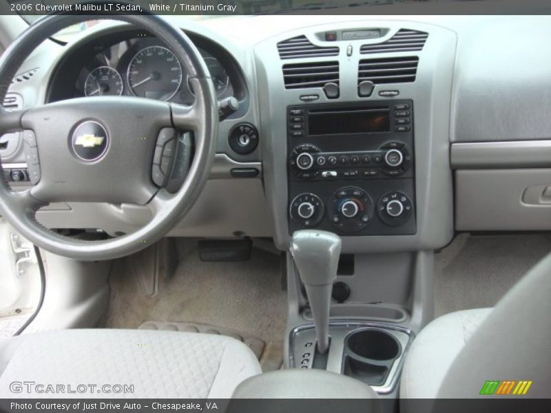 White / Titanium Gray 2006 Chevrolet Malibu LT Sedan