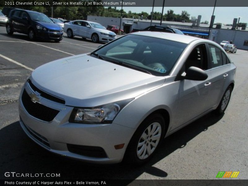 Silver Ice Metallic / Jet Black/Medium Titanium 2011 Chevrolet Cruze LS