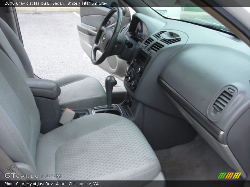 White / Titanium Gray 2006 Chevrolet Malibu LT Sedan