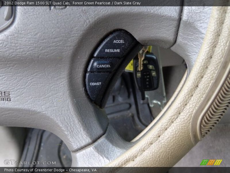 Forest Green Pearlcoat / Dark Slate Gray 2002 Dodge Ram 1500 SLT Quad Cab