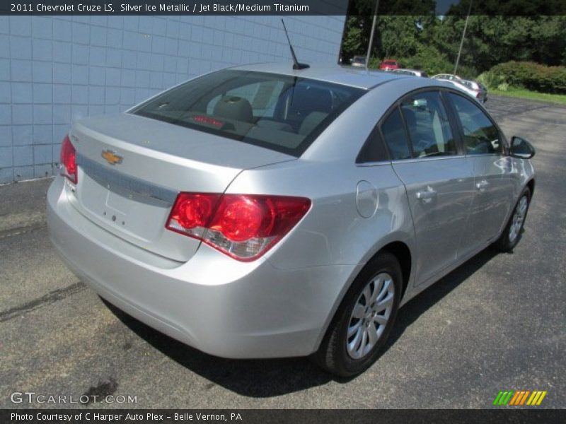 Silver Ice Metallic / Jet Black/Medium Titanium 2011 Chevrolet Cruze LS