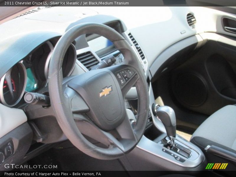 Silver Ice Metallic / Jet Black/Medium Titanium 2011 Chevrolet Cruze LS