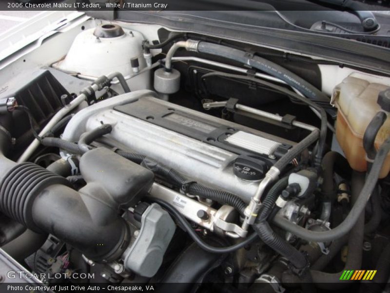 White / Titanium Gray 2006 Chevrolet Malibu LT Sedan