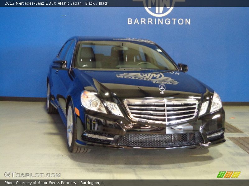 Black / Black 2013 Mercedes-Benz E 350 4Matic Sedan