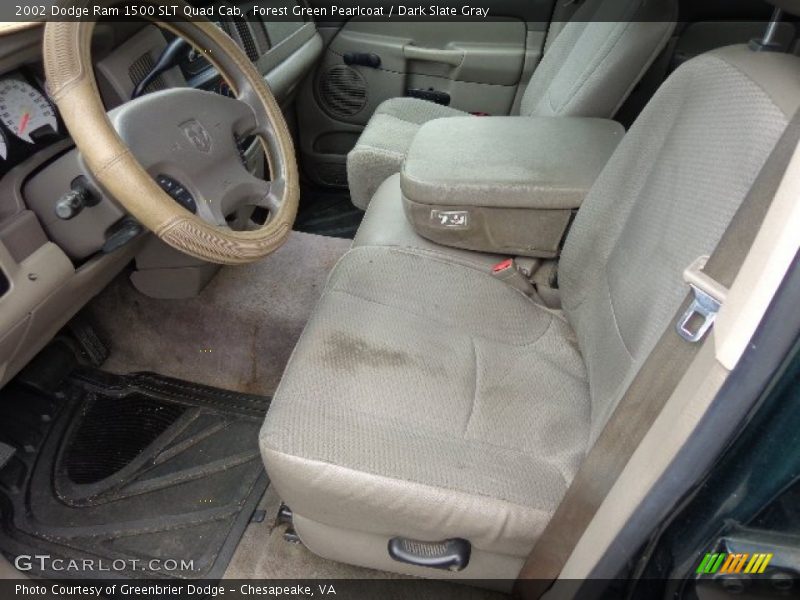 Forest Green Pearlcoat / Dark Slate Gray 2002 Dodge Ram 1500 SLT Quad Cab